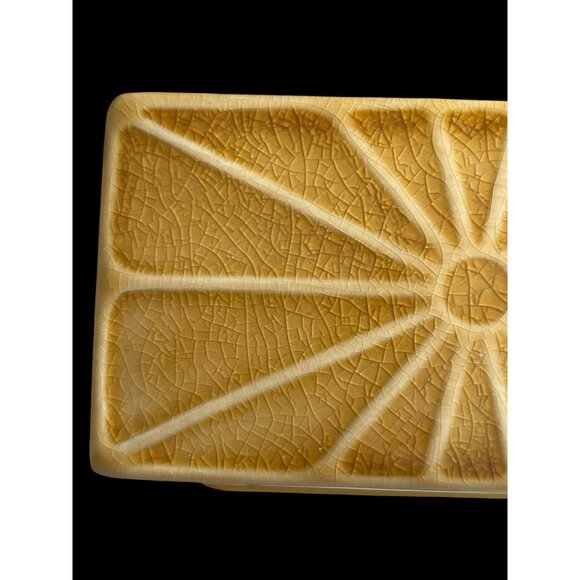 Vintage Bloomingville Rani Ceramic Lidded Yellow Butter Box Covered Dish London - Picture 9 of 10